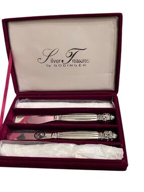 Silver Treasures by Godinger Silver-Plated Butter Knife Set - Silver